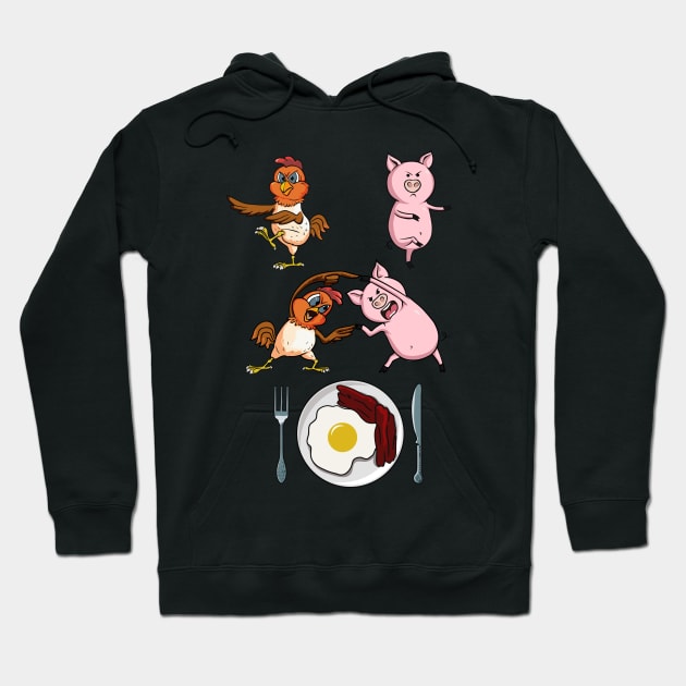 Bacon & Eggs Fusion Hoodie by creavirtua